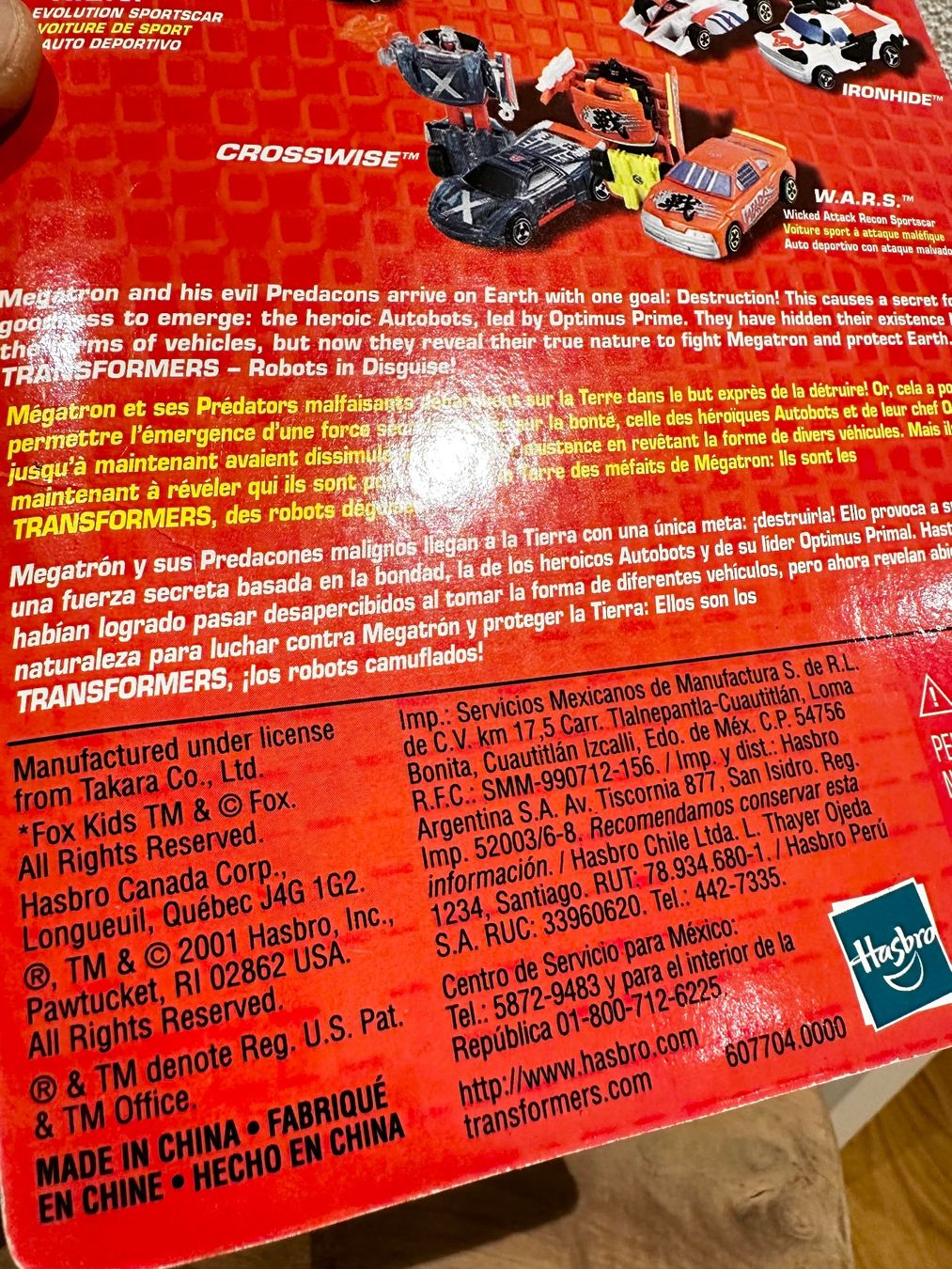 Hasbro Giocattoli: 2001 Transformers ironhide mirage vintage hasbro versiegelt – Nuovo e nell'imballaggio originale da Baar venduto da Mic_vL 4