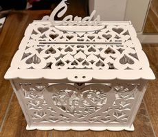 Hochzeitskartenbox mit Schloss neu