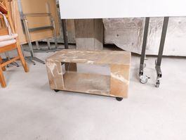 Beistelltisch aus Marmor auf Rollen gebraucht Zustand