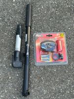 Fahrrad Zubehör: 2 x Pumpe gebraucht  und Licht Set- Neu
