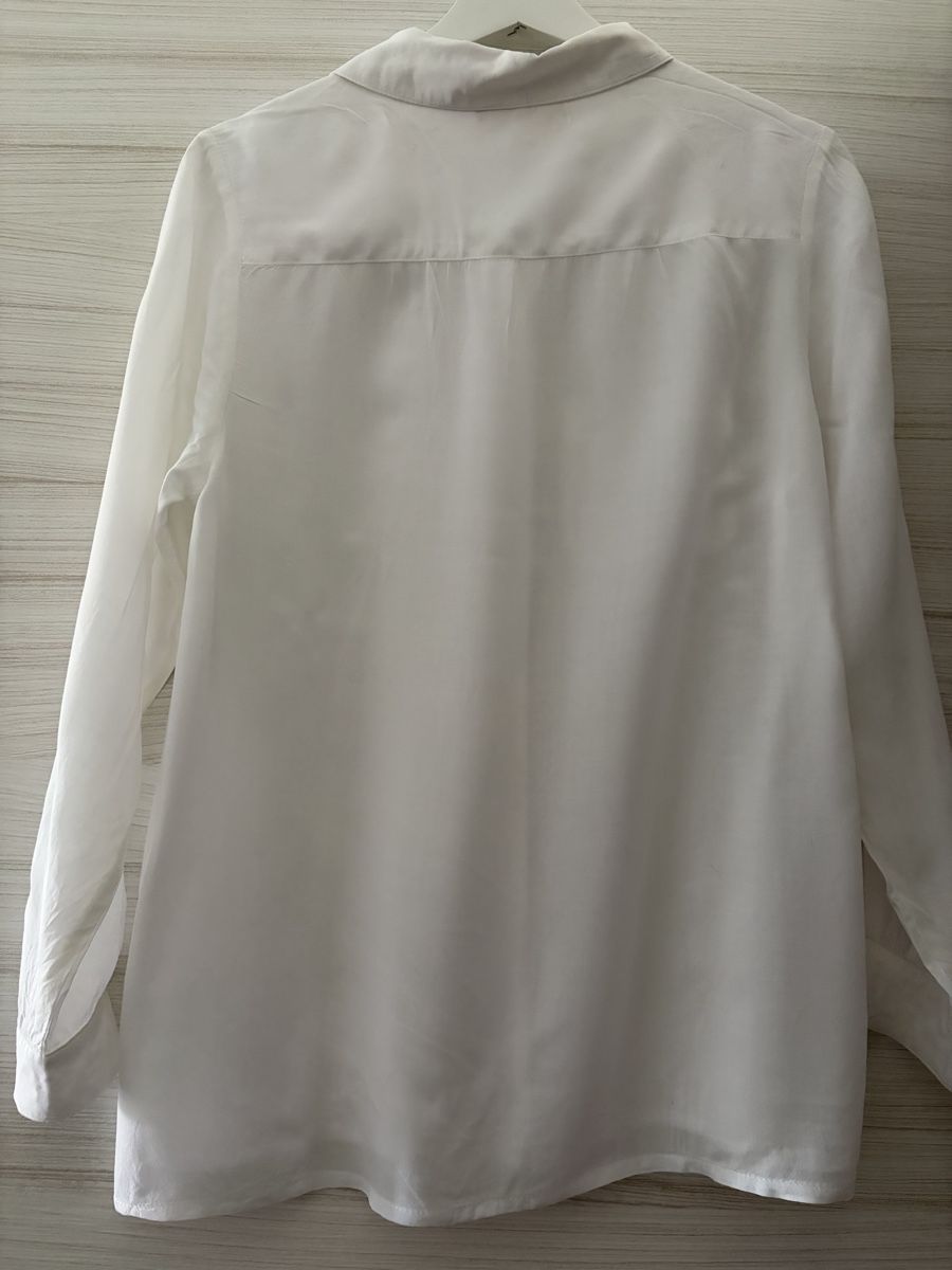 Blusen: Elegant Long Sleeve White Blouse - Spring Essential! – Neu (gemäss Beschreibung) aus Sorengo von dis_tfq6 5