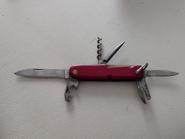 Taschenmesser Solingen rostfrei rot gebrauchter Zustand