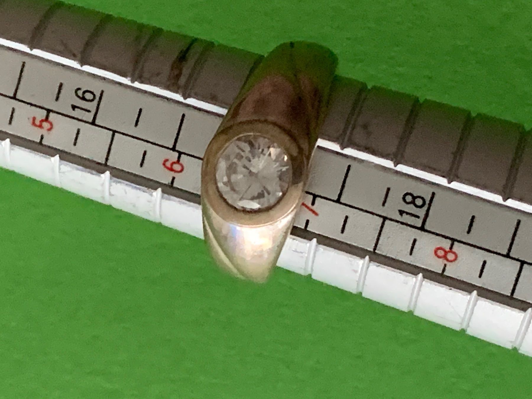 Ringe: Silberring mit rundem weisstein (gr. 54) – Gebraucht aus Dittingen von Bijoubelle 3
