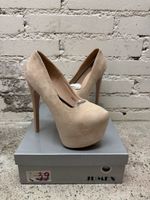 Platform Pumps Beige Size 39 New In Original Box