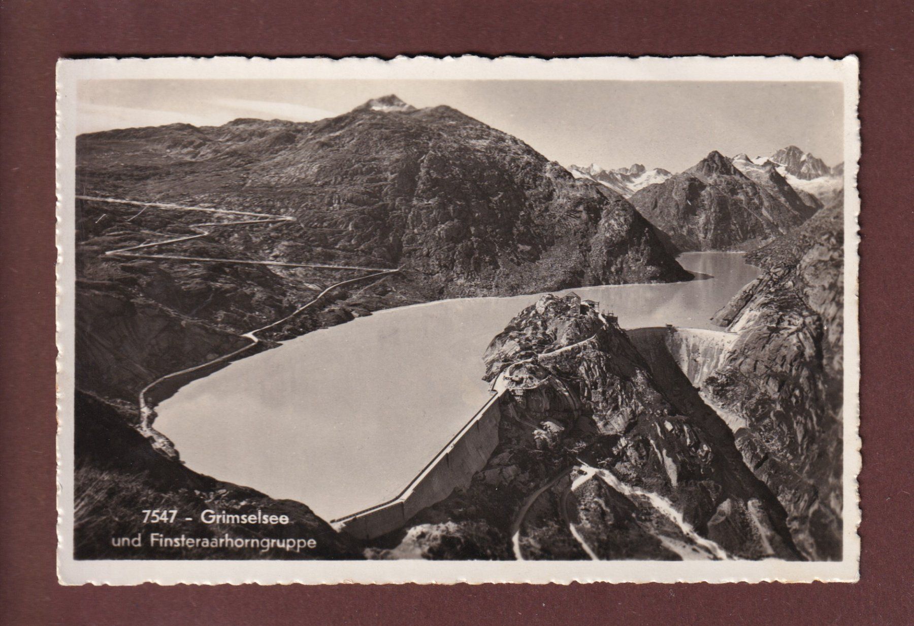 Cartoline postali: GRIMSEL-SEE - Finsteraarhorn-Gruppe – Usato da Pully venduto da nicecards