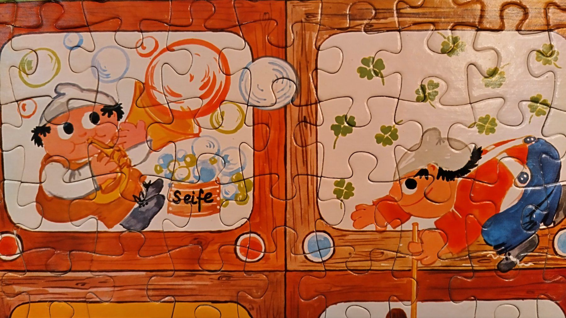 Ravensburger Puzzle: Ravensburger Puzzle, Das grosse Mainzelmännchen Puzzle ©1968 – Usato da Bellach venduto da JingleJerry 3