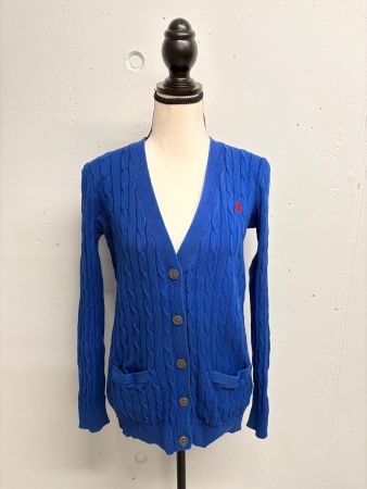 Polo Ralph Lauren Cardigan Gr. M Blau Strickjacke
