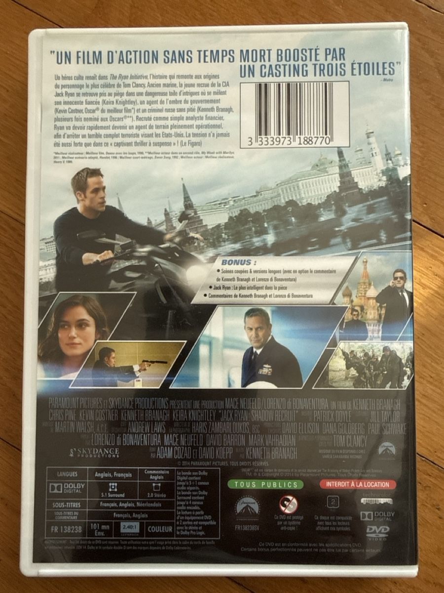 Tutti i DVDs: DVD Jack Ryan : The Ryan Initiative  – Usato da Aigle venduto da pat_z2c2 1