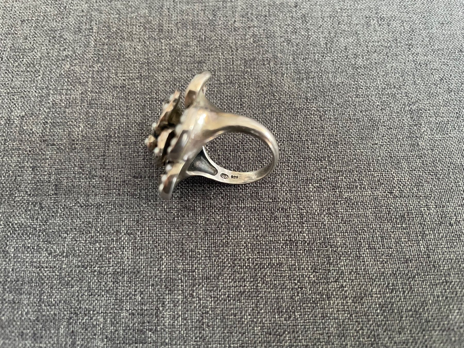 Anelli: Silberring mit Perlen Vintage / 925 – Usato da Zürich venduto da auto-moto 7