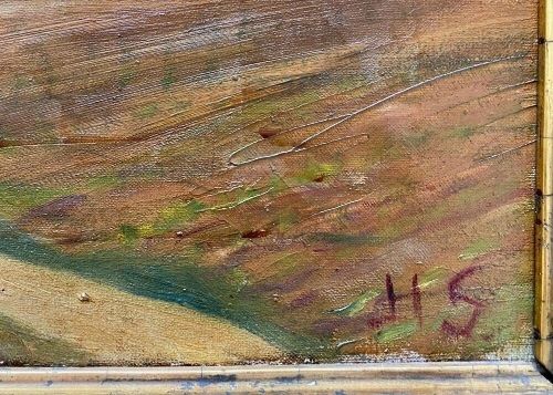 Gemälde: Hedwig Scheuermann, Englische Landschaft, 1908 – Gebraucht aus Basel von LynnundPepe 2