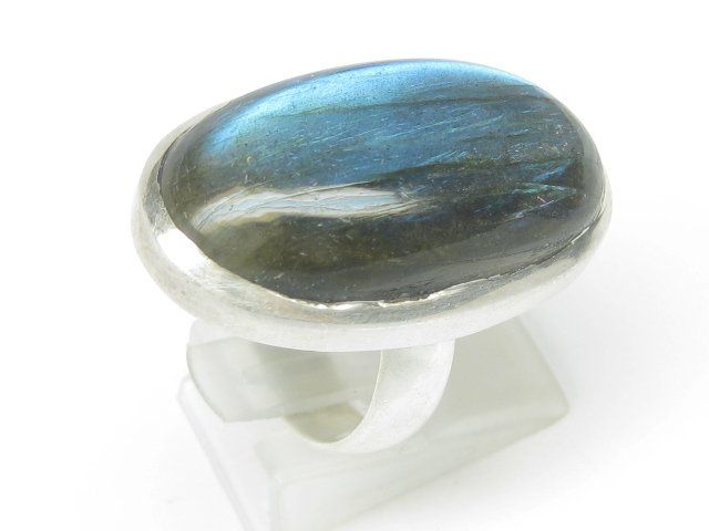 Anelli: Vintage Ring Silber 925 Labradorit Gr. 60 – Usato da Ermatingen venduto da Decovin 1