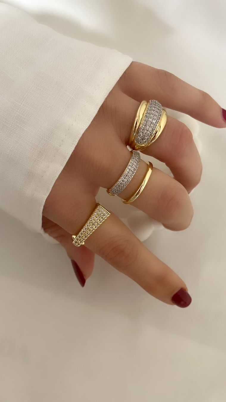 Anelli: Ring Verstellbar Gold Farbe – Nuovo e nell'imballaggio originale da Küsnacht ZH venduto da TrendyLuxuryJewelry