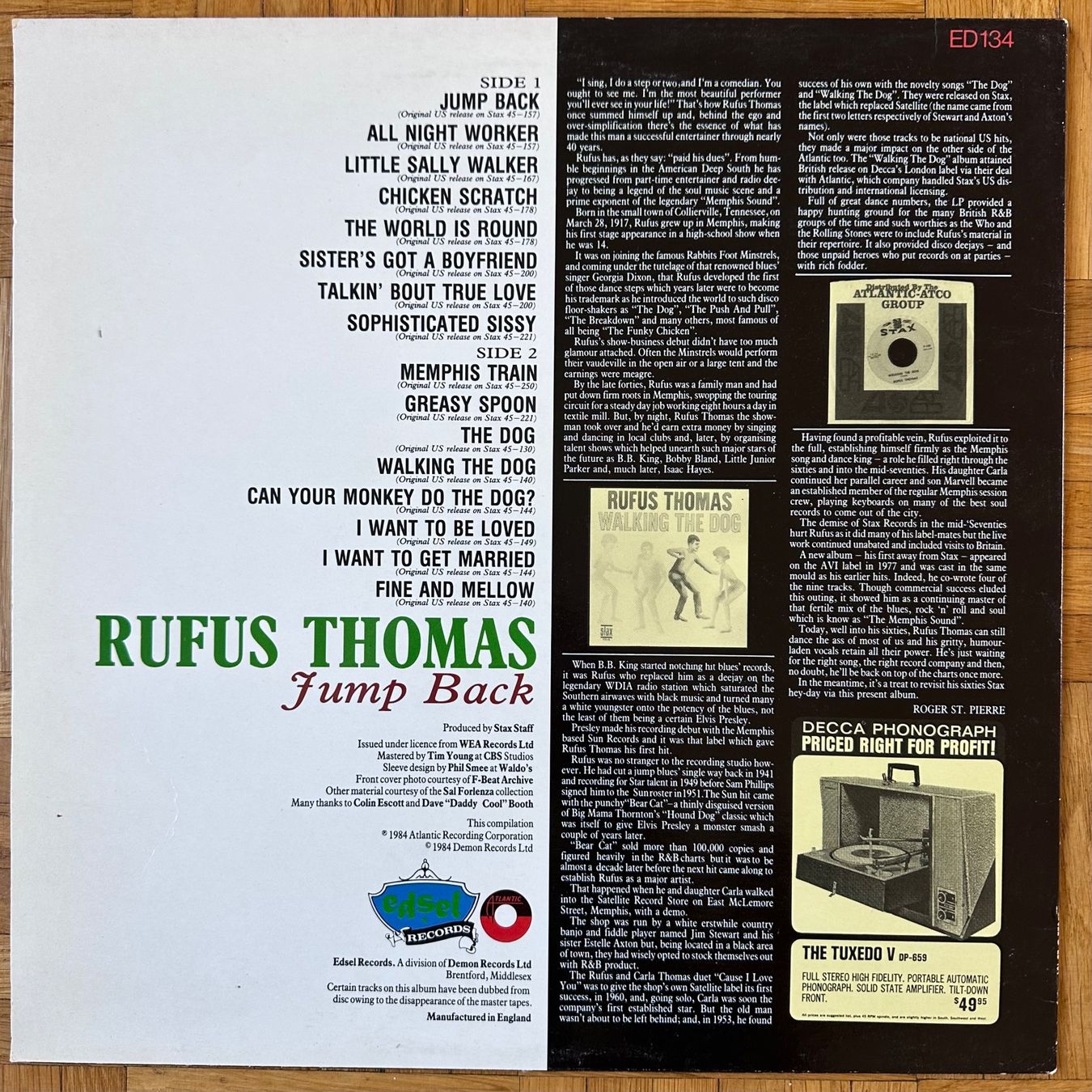 Dischi in vinile: LP - Rufus Thomas - Jump Back – Usato da Breganzona venduto da Onairda75 1