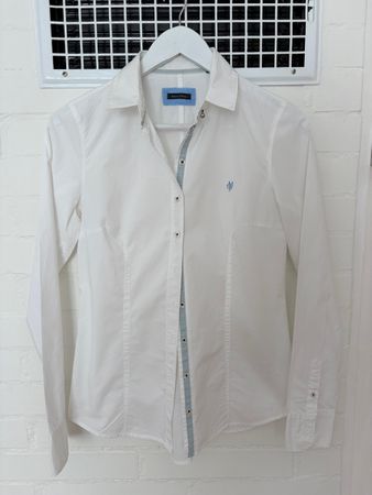 Marc O'Polo Hemd, Gr. 34, weiss, Top Zustand