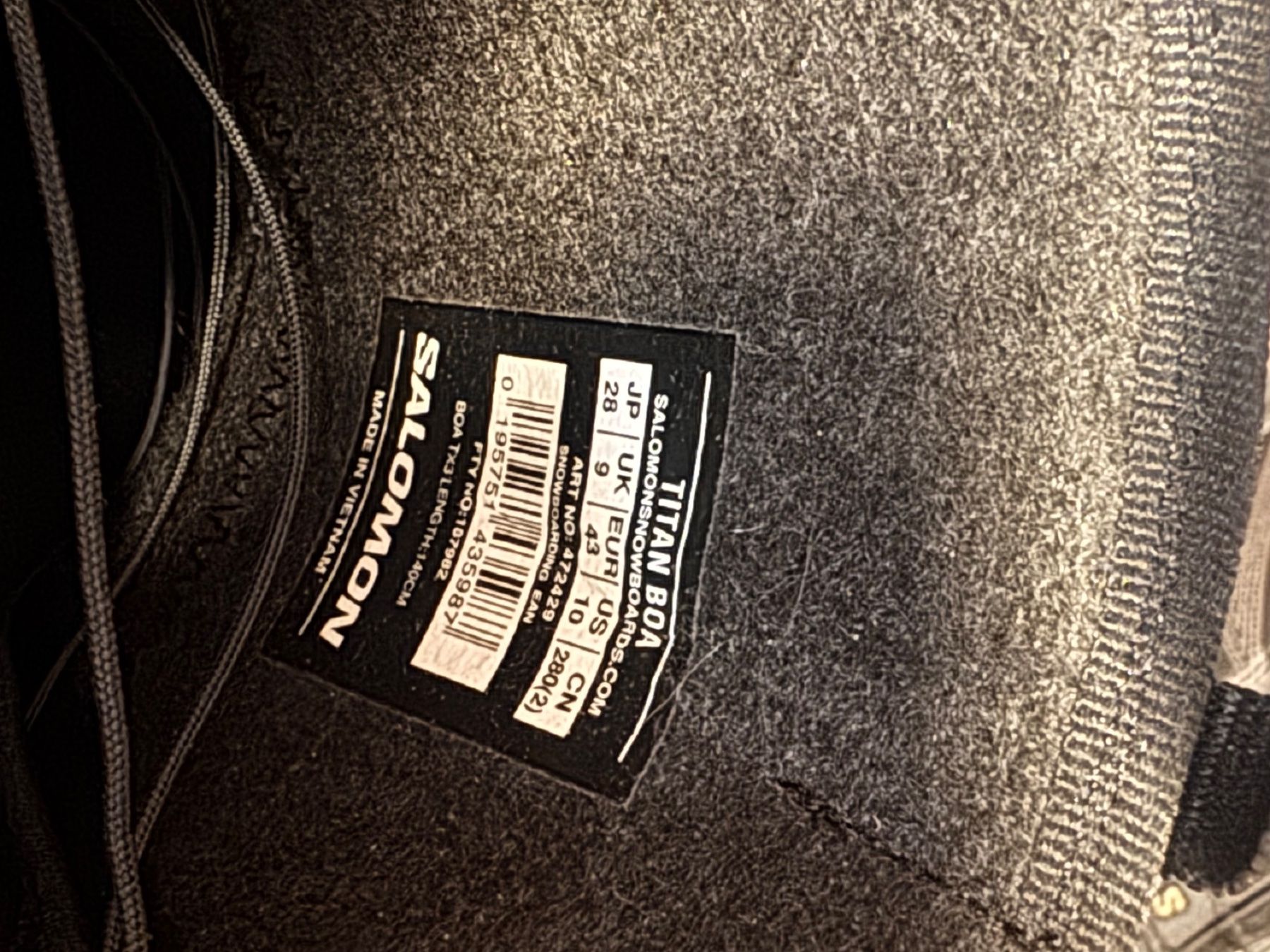 Salomon Scarpe da uomo: Salomon Titan Boa 43 Gr – Nuovo (secondo la descrizione) da Biel/Bienne venduto da bra_vc76 2