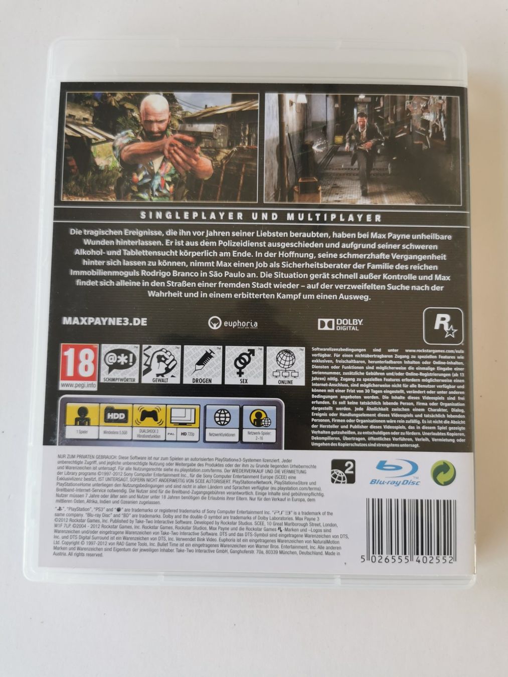 Giochi: Ps 3 - Max Payne 3 – Usato da Lenzburg venduto da eyworld 2