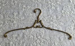 Antiker Kleiderbügel, Vintage Messing Garderobenbügel
