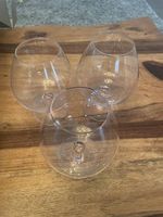 Set von 3 klassischen Kristall-Cognac-Schwenkern