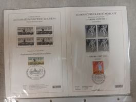Briefmarken Schwarzdruck Automatenmarken gebraucht