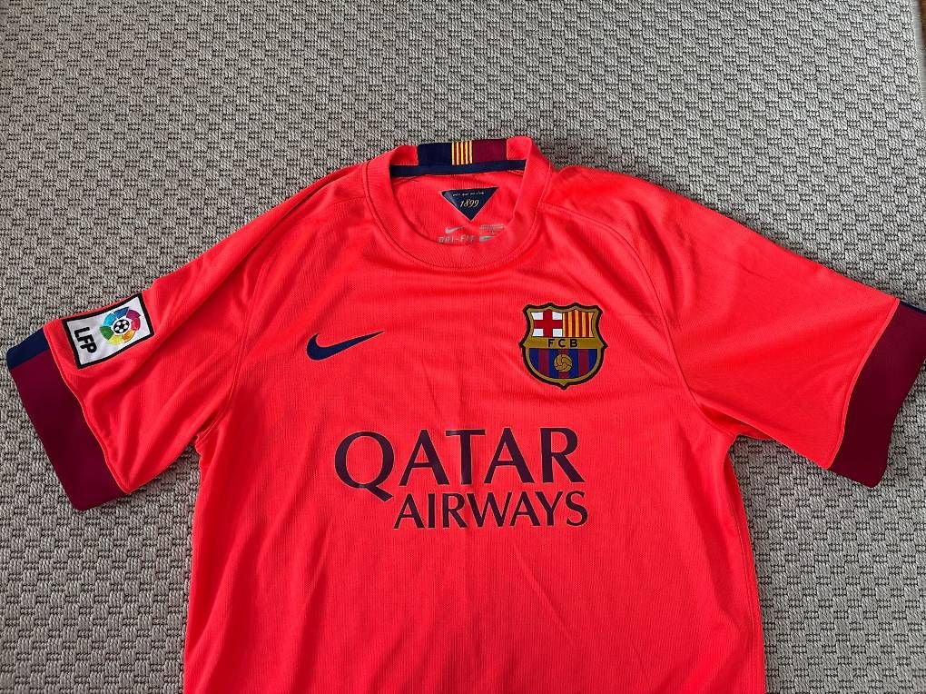FC Barcelona Canottiere & Pantaloni: Nike Barça 2014 Gr.M – Usato da Glattpark(Opfikon) venduto da N.Naumkin 2