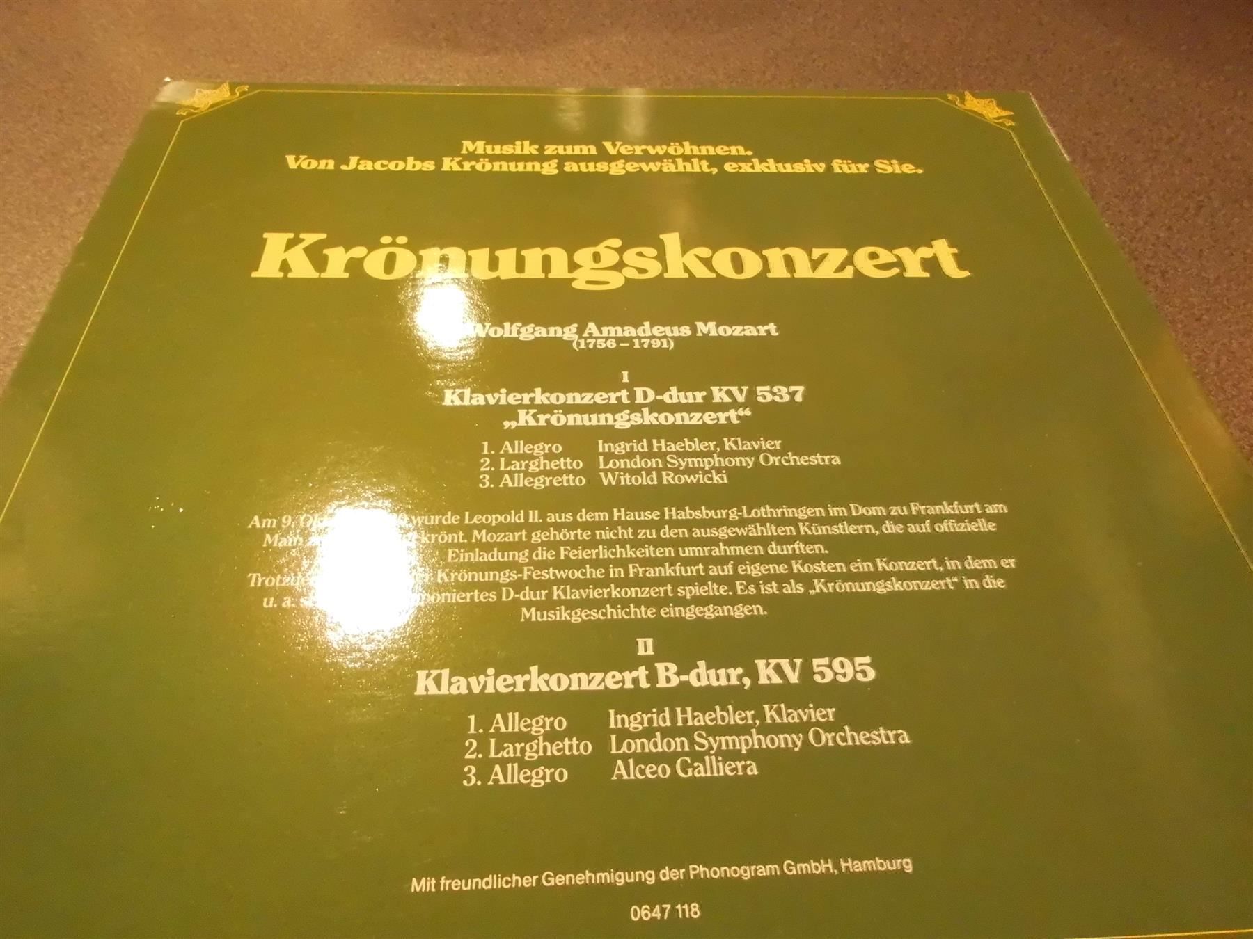 Dischi in vinile: Schallplatte Jacobs Kaffee, Krönungskonz – Usato da Zürich venduto da abraxas1291 1
