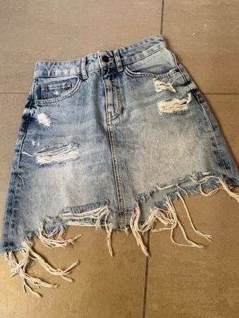 Jeans Minirock von BERSHKA