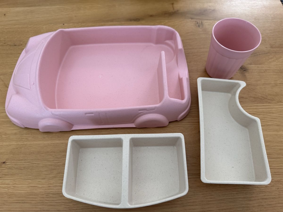 Set di piatti: Rosa Kinder Geschirr Set Auto Design - Neu! – Nuovo (secondo la descrizione) da Winkel venduto da Schorley 2