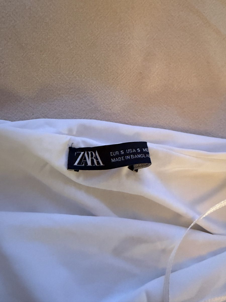 Zara Top: Zara Neckholder Oberteil weiss – Usato da Meilen venduto da laraherre 1