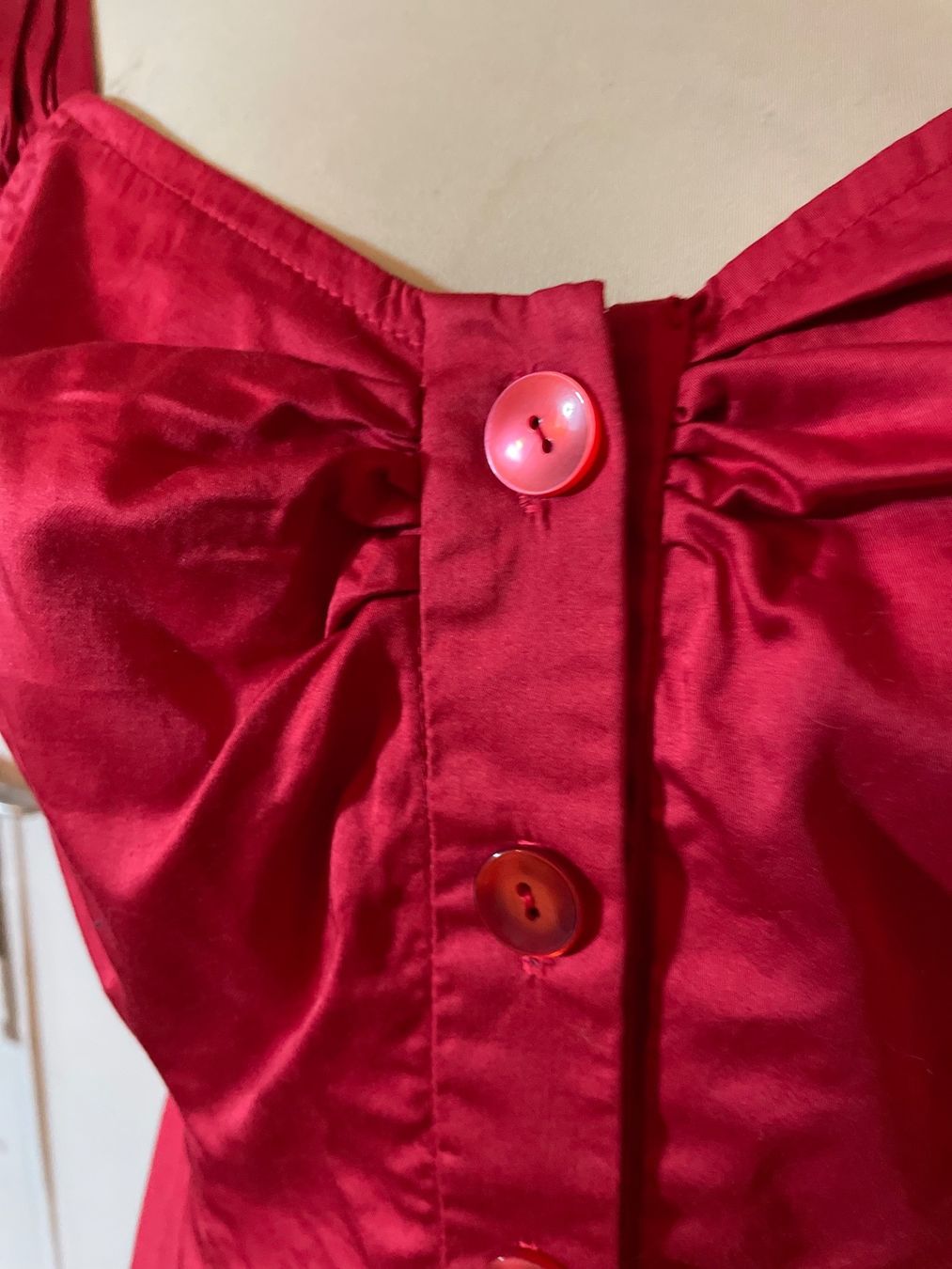 Top: 1950s Vintage top in red size 38 – Usato da Zürich venduto da MISSYS-WONDERBAG 5