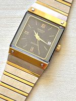 Rado Diastar Quarzuhr Stahl Gold Damen mit Kratzern