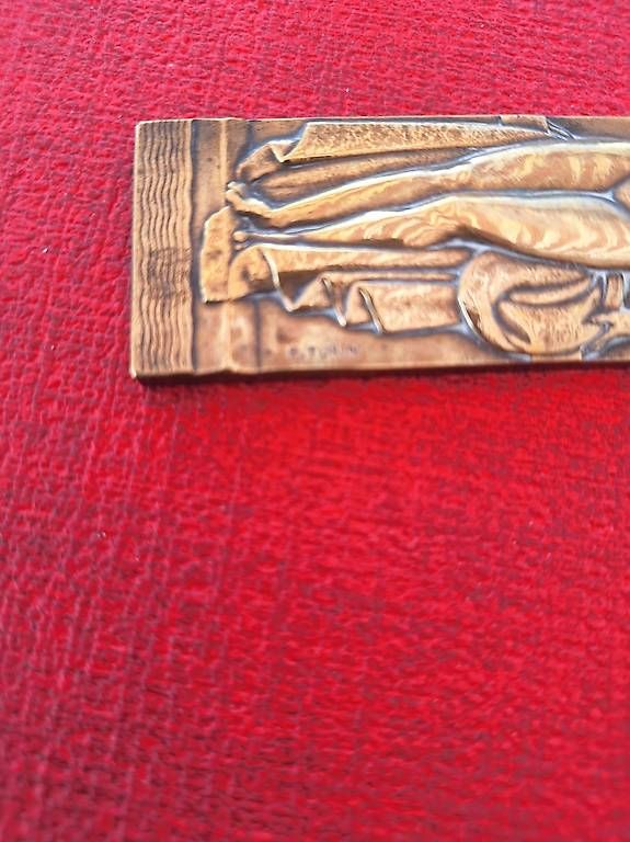 Sculture & Statue: Plaquette en bronze de P. Turin – Usato da Puplinge venduto da Frais1 3
