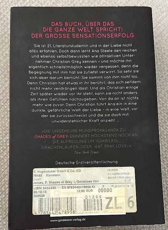 Libri: Shades of grey – Usato da Schnottwil venduto da mic_d27v 1