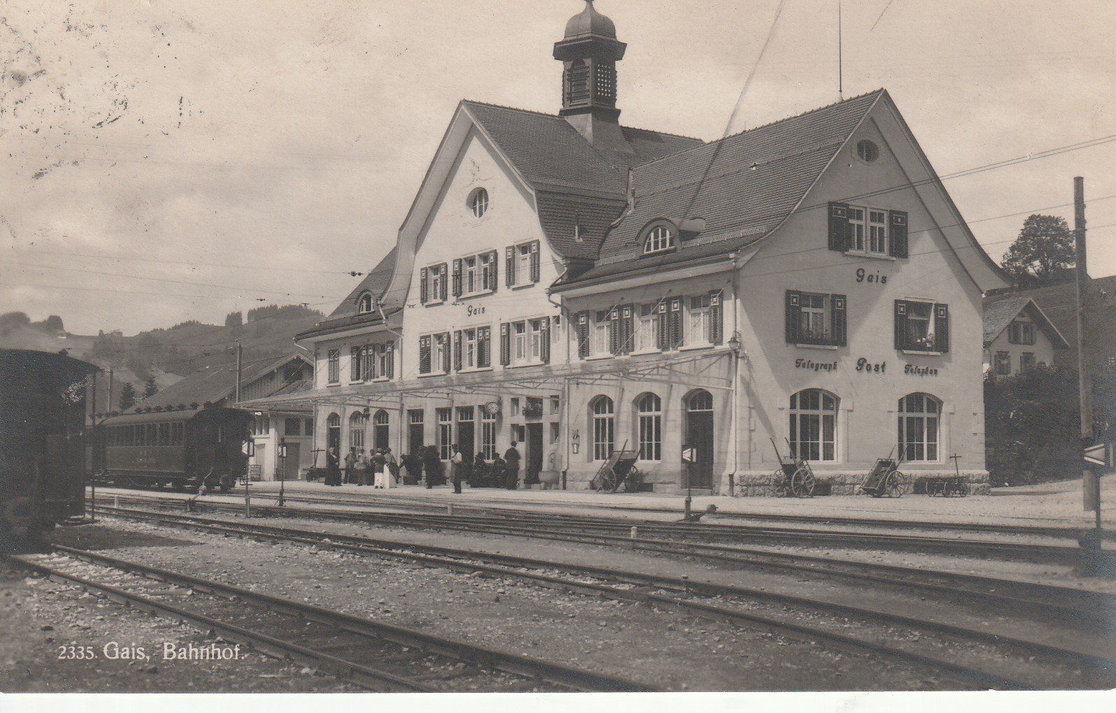 Ansichtskarten: Gais-Bahnhof-1928 – Gebraucht aus uttwil von Koehlerfred