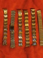 Kunvolut Uhrenarmbänder Stahl Silbern und Goldfarben