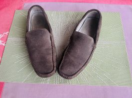 Sportliche Mokassins Wildleder grau „BATA“ gr.41