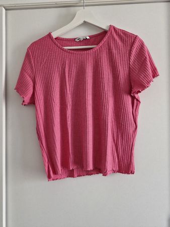 Damen T-Shirt Only gerippt pink Grösse XL 