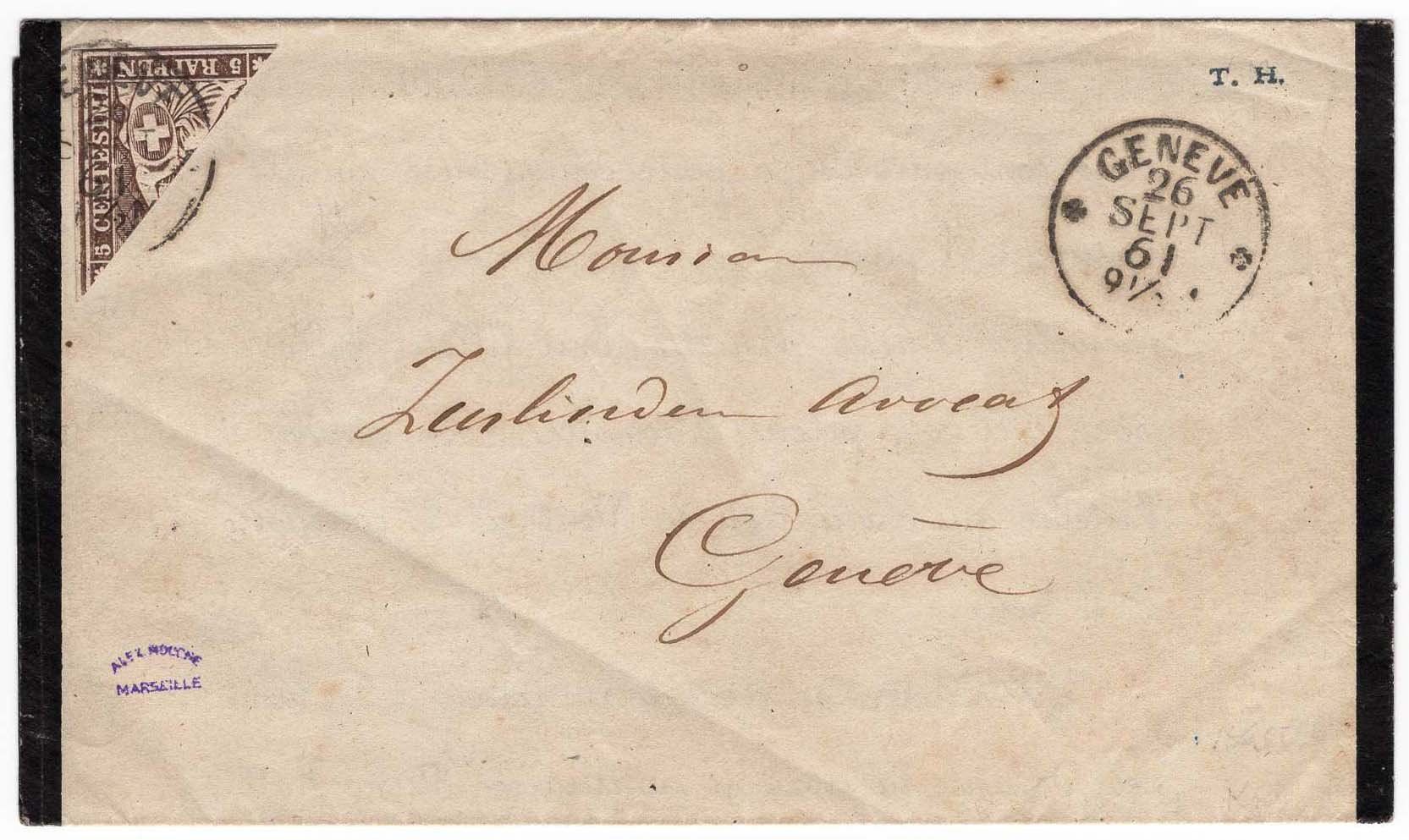 Tous les timbres: 1859  5Rp. Strubel-Halbierung – D'occasion à Heerbrugg par Swissphila