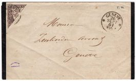 1859  5Rp. Strubel-Halbierung