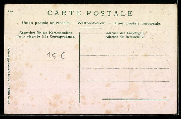 Cartoline postali: Passepartout-Lithographie Interlaken, Pa – Usato da Berlin venduto da bartko-reher 1