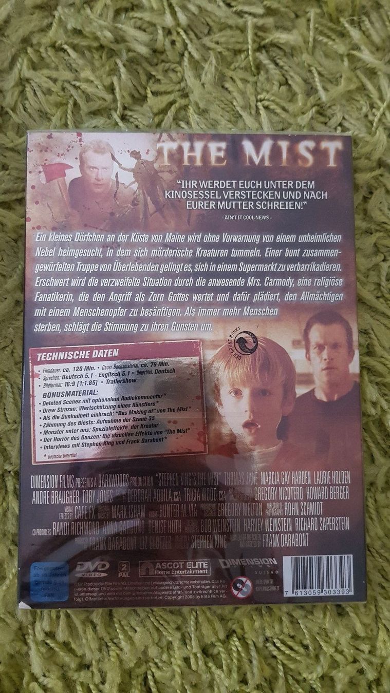 Tutti i DVDs: The Mist – Nuovo e nell'imballaggio originale da Dornach venduto da Letizia1987 1