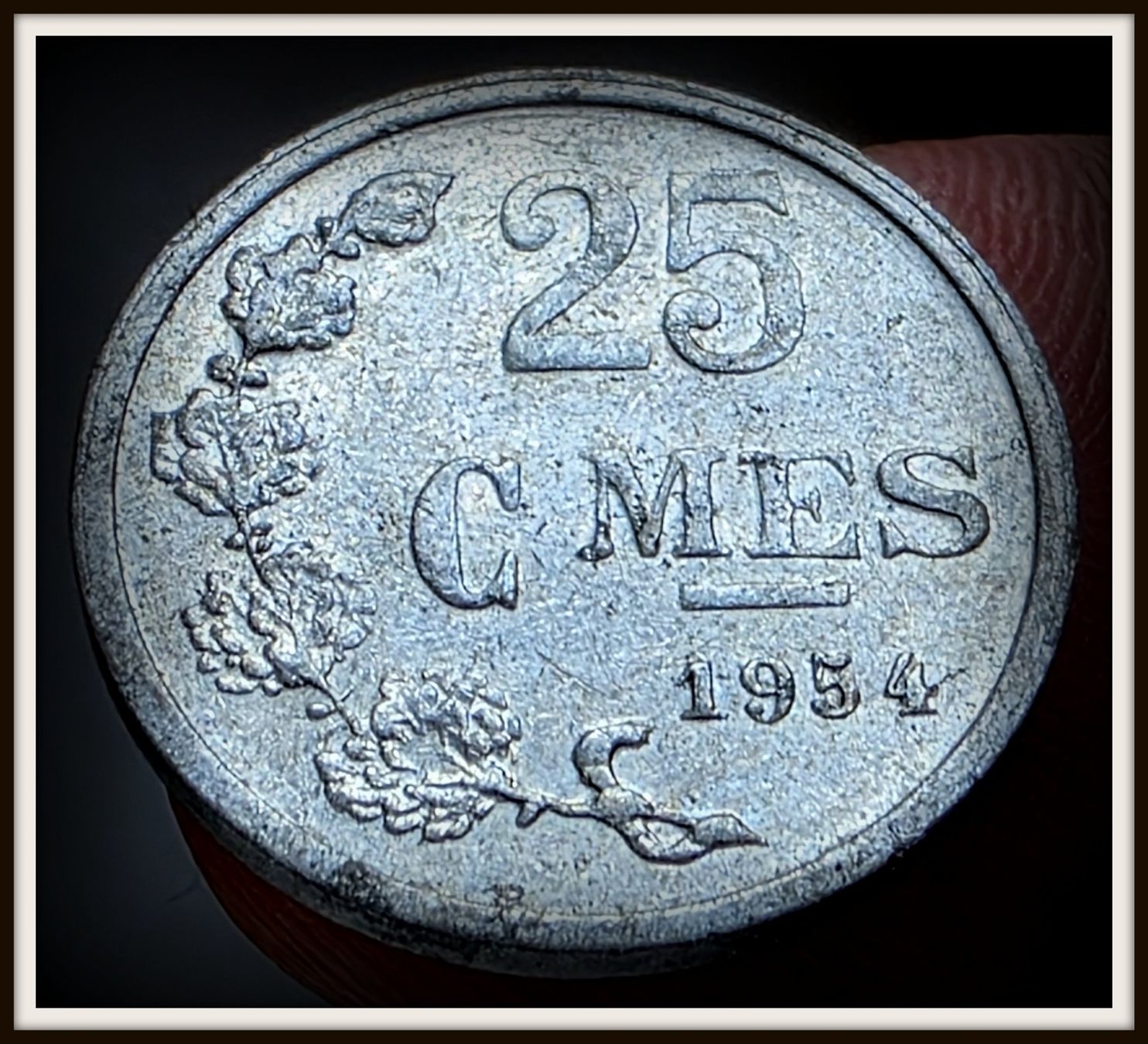 Tutti le monete: LUXEMBURG 25 CENTIMES 1954 – Usato da Winterthur venduto da Creso70 1