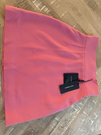Dolce & Gabbana High-Waist Minirock – Glossy Hot Pink - XS