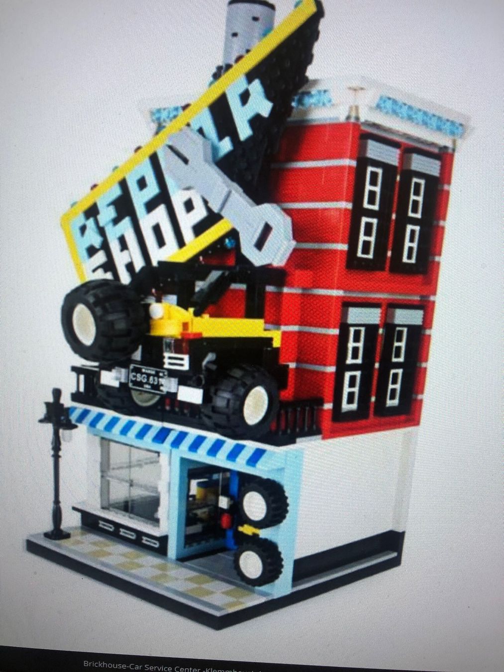 Kit di costruzioni: Wange - Car Service-Center-Klemmbausteine – Nuovo e nell'imballaggio originale da Pratteln venduto da Dollshop 1