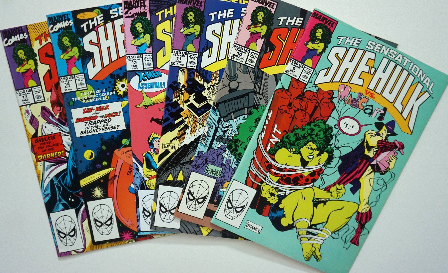 Comics: SENSATIONAL SHE-HULK #9-14 COMPLETE HIGH GRADE RUN 1989-90 – Gebraucht aus Lugano von YouWantUS