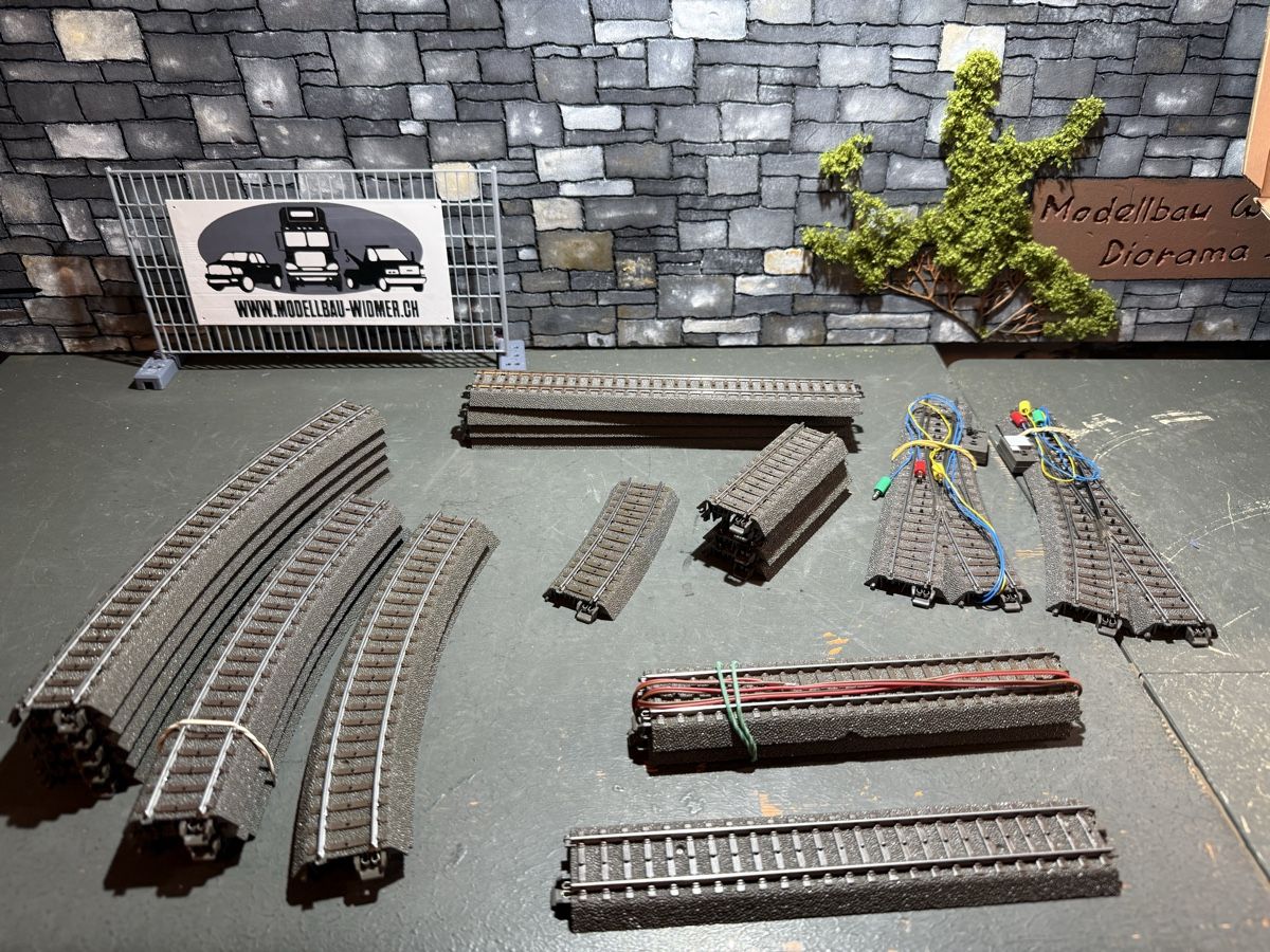 Märklin Modellini di ferrovie: Märklin HO Gleise Konvolut  – Usato da Altdorf UR venduto da modellbau-widmer 7