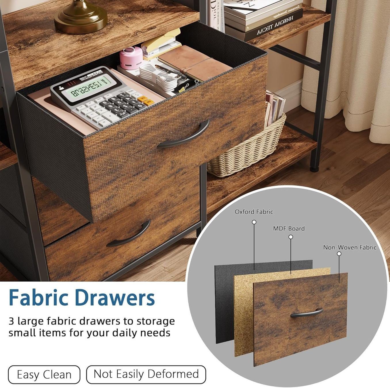 Scaffali: Bücherregal mit 3 Schubladen Standregal Holz – Nuovo e nell'imballaggio originale da Schaffhausen venduto da tra_6j5m 2