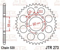Honda VT125C, C2 Shadow Jg. 99-07 Kettenkranz Neu