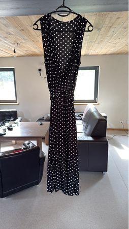 Damen Kleid schwarz mit Punkten wie neu