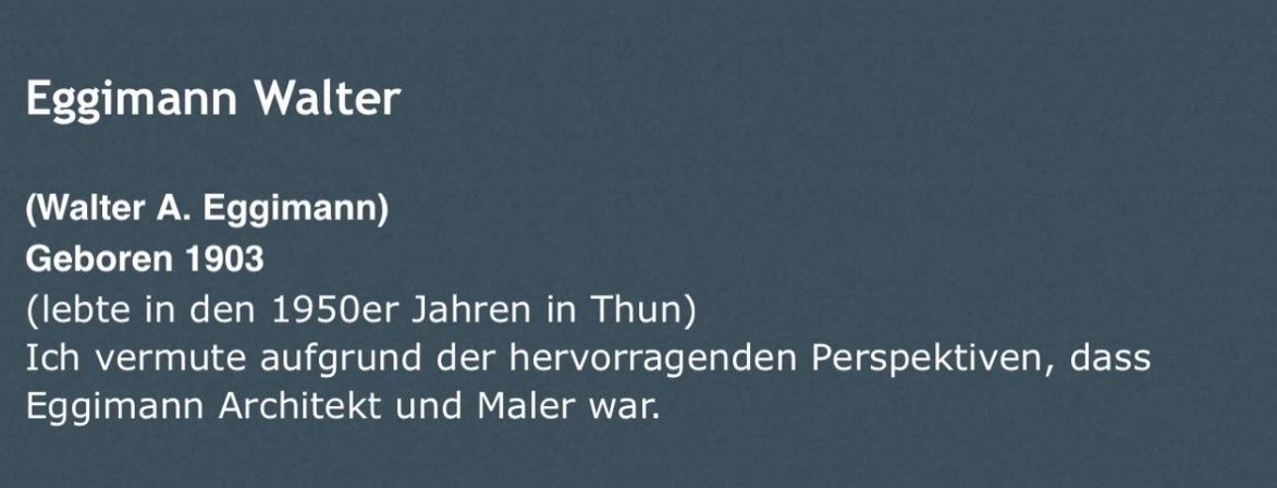Dipinti: Eggimann Walter (1903-1940) – Usato da Grosshöchstetten venduto da Perle1951 4