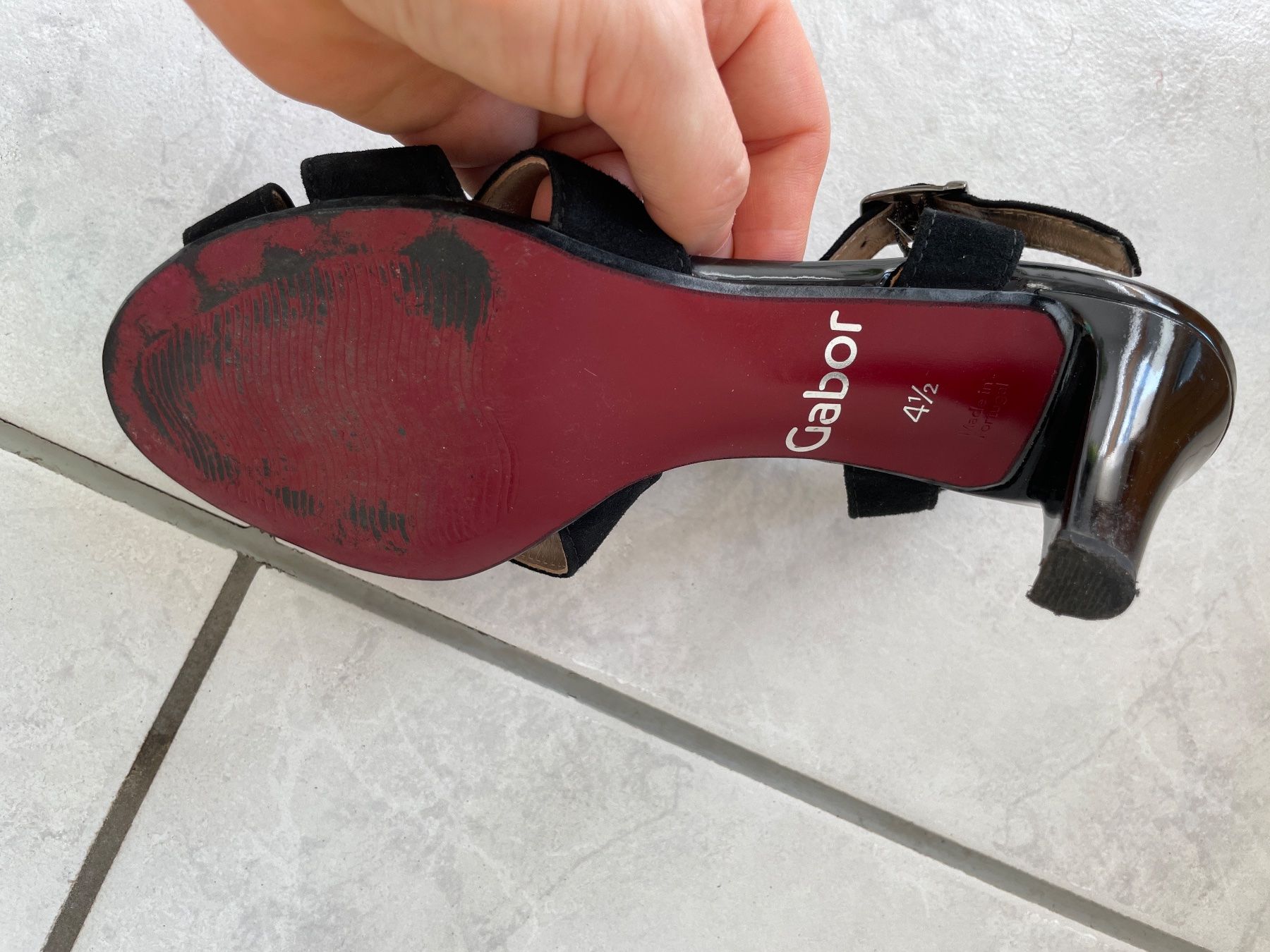 Gabor Scarpe da donna: Gabor Sandaletten Schwarz, Gr. 4.5 – Usato da Zollikofen venduto da schoggimodi 2